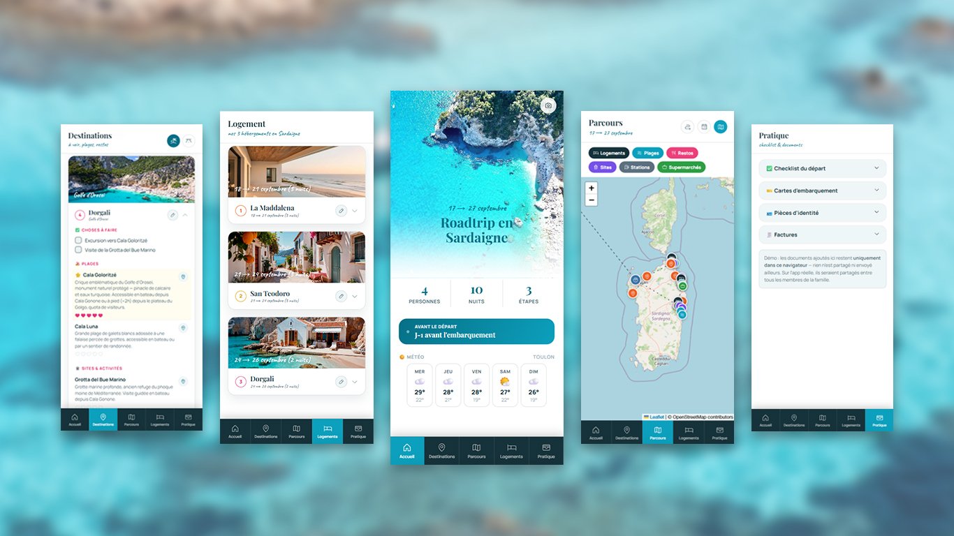 Roadbook — Application PWA temps réel - Voyage & données connectées
