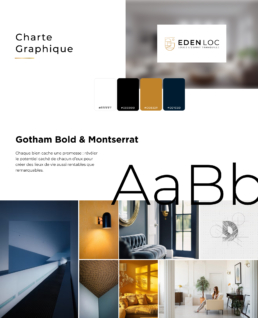 Charte graphique complète – branding immobilier pour Eden Loc