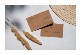 Cartes de visite personnalisées – design minimaliste pour photographe