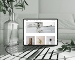 Webdesign de la homepage du site e-commerce RDV Store – boutique en ligne modernisée