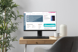 Webdesign de l’intranet de la Clinique Pasteur – interface repensée et moderne
